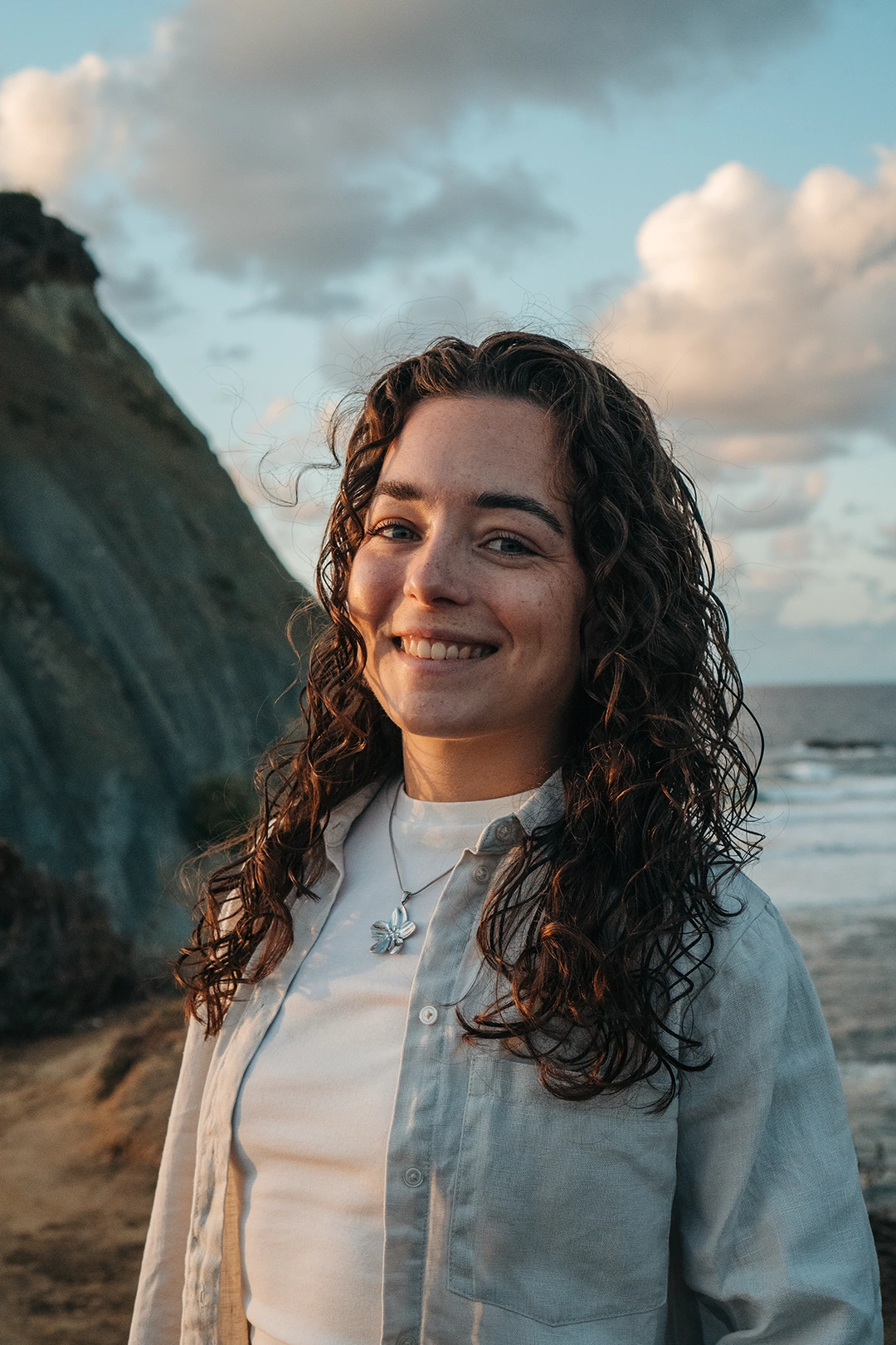 Britt at the coast