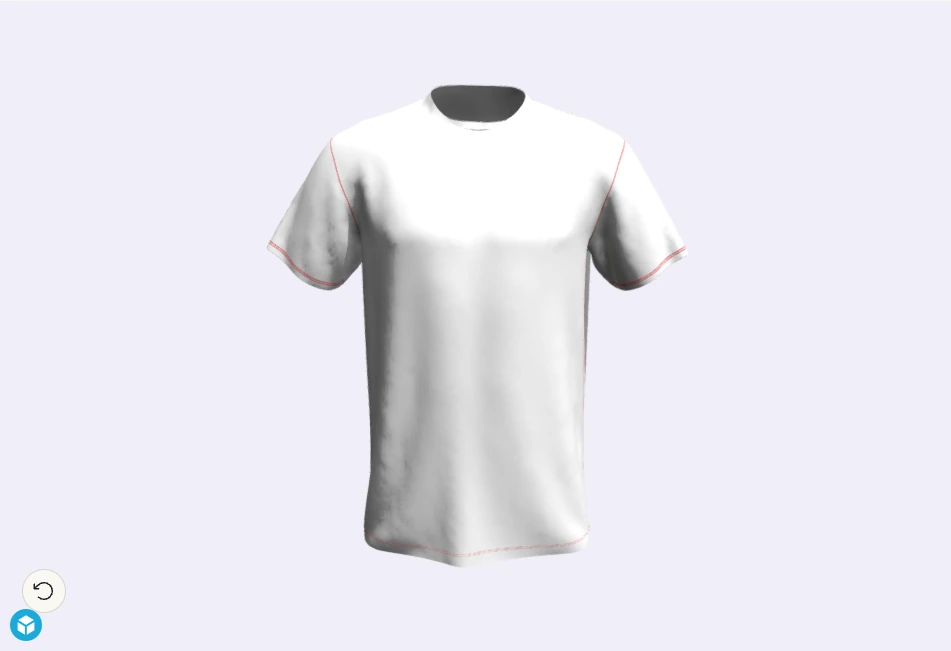 Static 3D reference of a white running T-shirt by GEFF SPORT